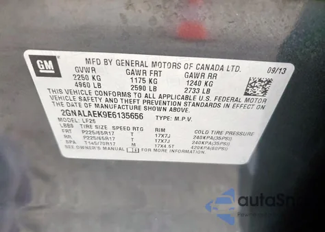 2014 Chevrolet Equinox Ls from USA, damaged, VIN 2GNALAEK9E6135656